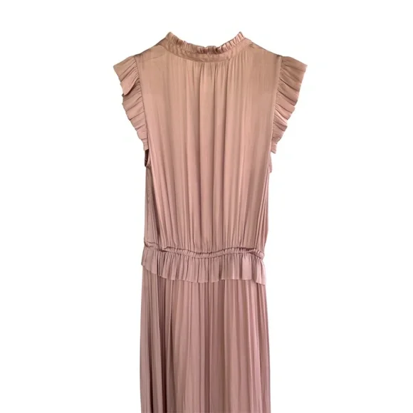 Banana Republic Soft Satin Maxi Dress – Blush Pink, Size 2, EUC - Picture 2 of 6